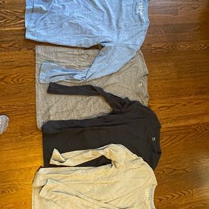 Four long sleeve tees.  Worn minimally. Selling all four at a great price